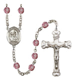 St. Catherine of Siena Silver Plate Hand Made Rosary by Bliss Amethyst