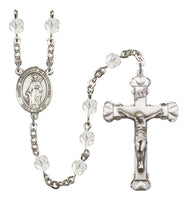 St. Catherine of Alexandria Silver Plate Hand Made Rosary by Bliss Crystal