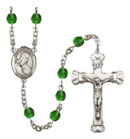 St. Philomena Silver Plate Hand Made Rosary by Bliss Emerald