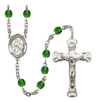 St. Maria Goretti Silver Plate Hand Made Rosary by Bliss Emerald