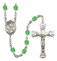 St. Rose of Lima Silver Plate Hand Made Rosary by Bliss Peridot