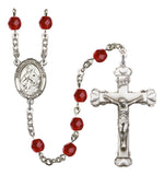 St. Maria Goretti Silver Plate Hand Made Rosary by Bliss Ruby