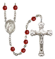 St. Catherine of Alexandria Silver Plate Hand Made Rosary by Bliss Ruby
