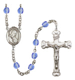 St. Philomena Silver Plate Hand Made Rosary by Bliss Sapphire