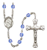 St. Maria Goretti Silver Plate Hand Made Rosary by Bliss Sapphire