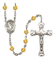 St. Cecilia Silver Plate Hand Made Rosary by Bliss- Available in 12 Colors!