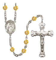 St. Catherine of Alexandria Silver Plate Hand Made Rosary by Bliss Topaz