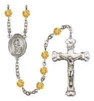 St. Anne Silver Plate Hand Made Rosary by Bliss - Available in 12 Colors!