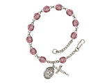 St. Elizabeth Seton Amethyst Rosary Bracelet Bliss RB6000AMS-9224