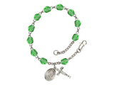 St. Therese of Lisieux Peridot Rosary Bracelet Bliss RB6000PDS-9210