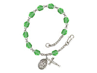 St. Elizabeth Seton Peridot Rosary Bracelet Bliss RB6000PDS-9224
