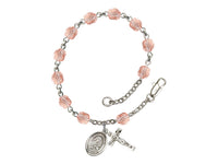 St. Therese of Lisieux Pink Rosary Bracelet Bliss RB6000PKS-9210