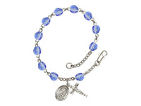 St. Therese of Lisieux Sapphire Rosary Bracelet Bliss RB6000SAS-9210