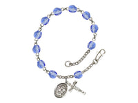 St. Elizabeth Seton Sapphire Rosary Bracelet Bliss RB6000SAS-9224