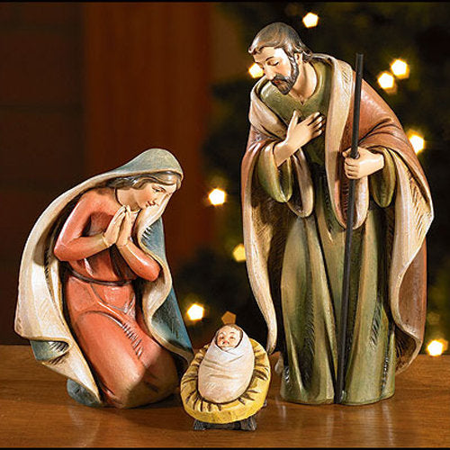 Holy Family 3 Piece Nativity Set by Milagros for Avalon Gallery 