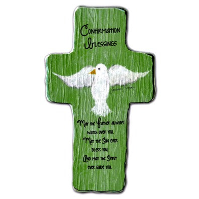 Confirmation Blessing Metal Standing Cross - Confirmation Gift!