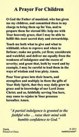 St. Nicholas Prayer Card Prayer for Children