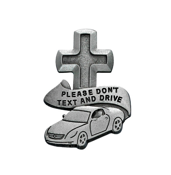 Please Don't Text and Drive Auto Visor Clip Made in USA!