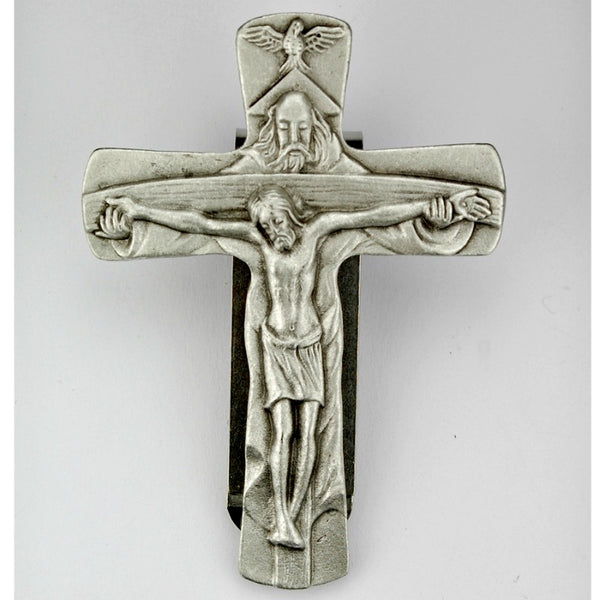 Trinity Crucifix Auto Visor Clip - Made in USA