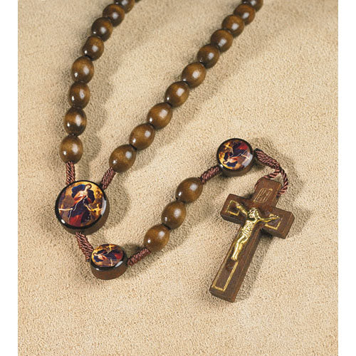 Our Lady Undoer (Untier) of Knots Wooden Rosary