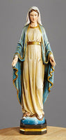 Val Gardena Style 12.75" Our Lady of Grace Statue Figure Avalon Gallery
