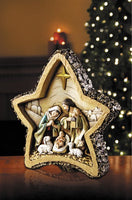 Woodgrain Star Nativity 8" by Avalon Gallery