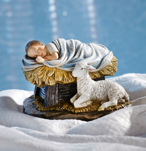 God's Gift of Love Figurine Baby Jesus in Manger - Avalon Gallery