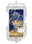 Joy to the World the Savior Reigns Wall Hanging by Heritage Lace - Christmas