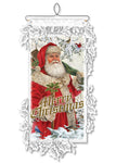 Woodland Classic Santa Wall Hanging by Heritage Lace - Christmas