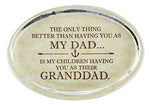 Better than you Being My Dad Being My Kids Granddad Glass Paperweight YS335