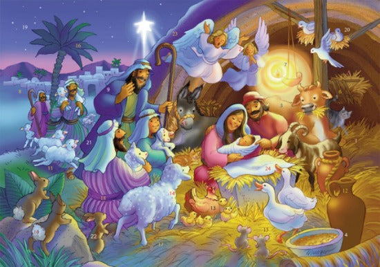 Heavenly Night Nativity Advent Calendar Nativity Vermont Christmas Company