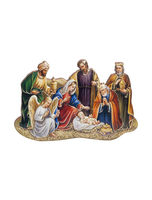Nativity with 3 Kings Magi 2" Wood Magnet or Standing Plaque ITALY 