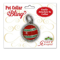 Christmas Pet Medal Collar Bling Ornament PET109