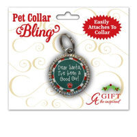 Christmas Pet Medal Collar Bling Been a Good Girl PET112